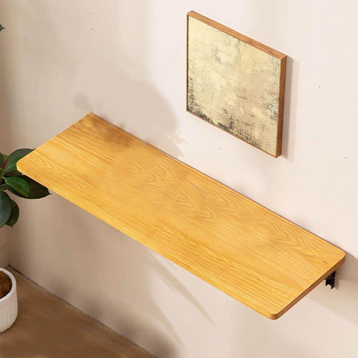 opvouwbare werktafel klaptafel wandmontage ruimte besparen zelfnivellerend