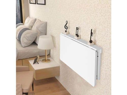 Opvouwbare werktafel - Klaptafel wandmontage - Ruimtebesparend werken - Driepoot