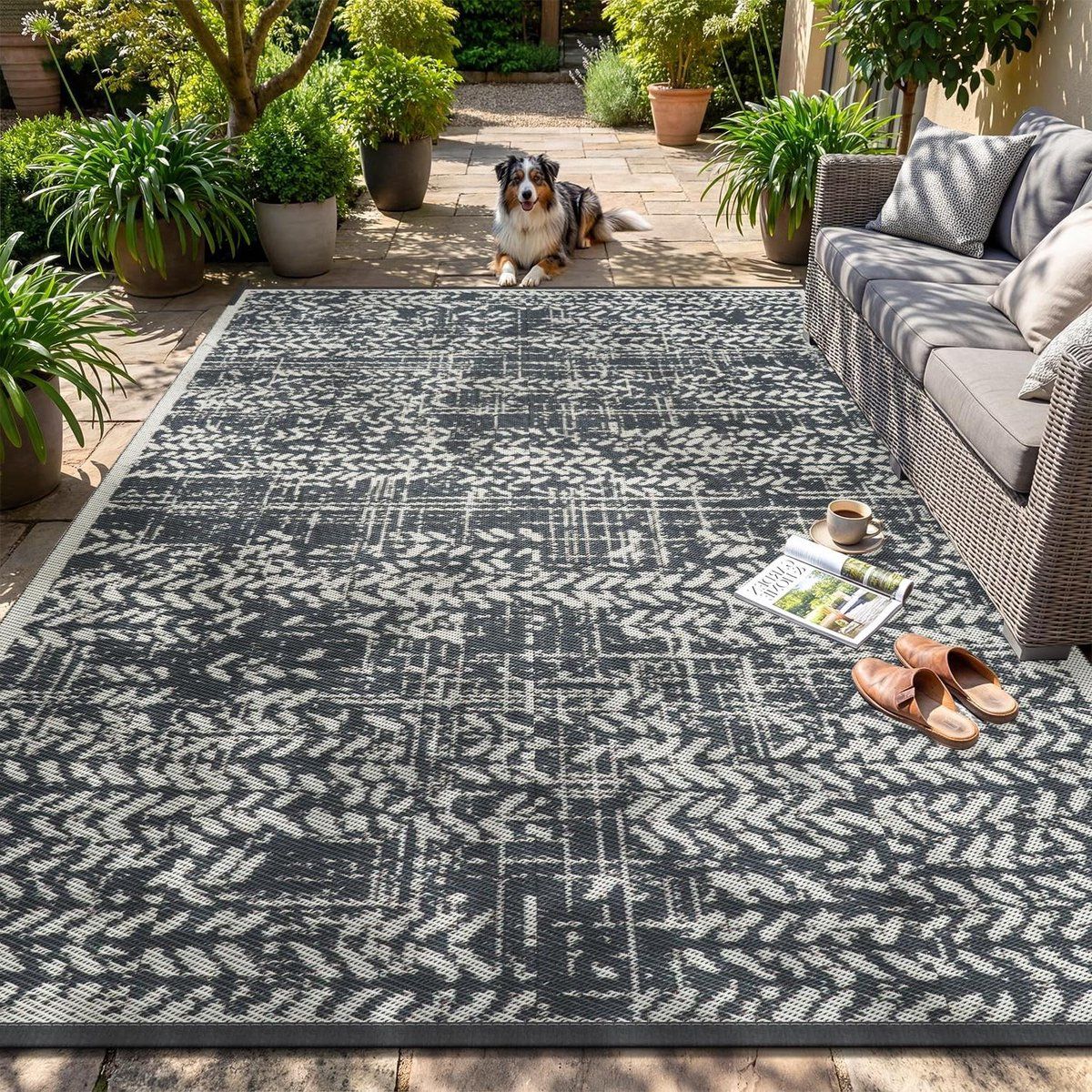 outdoor tapijt terrastapijt buitenkleed buiten leven omkeerbaar