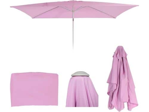 Parasolhoes Vervangingsoverlap voor 3x4m Parasol - Antraciet Polyester