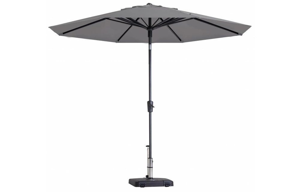 paros ii round light grey stokparasol 300 cm zonwering madison madison