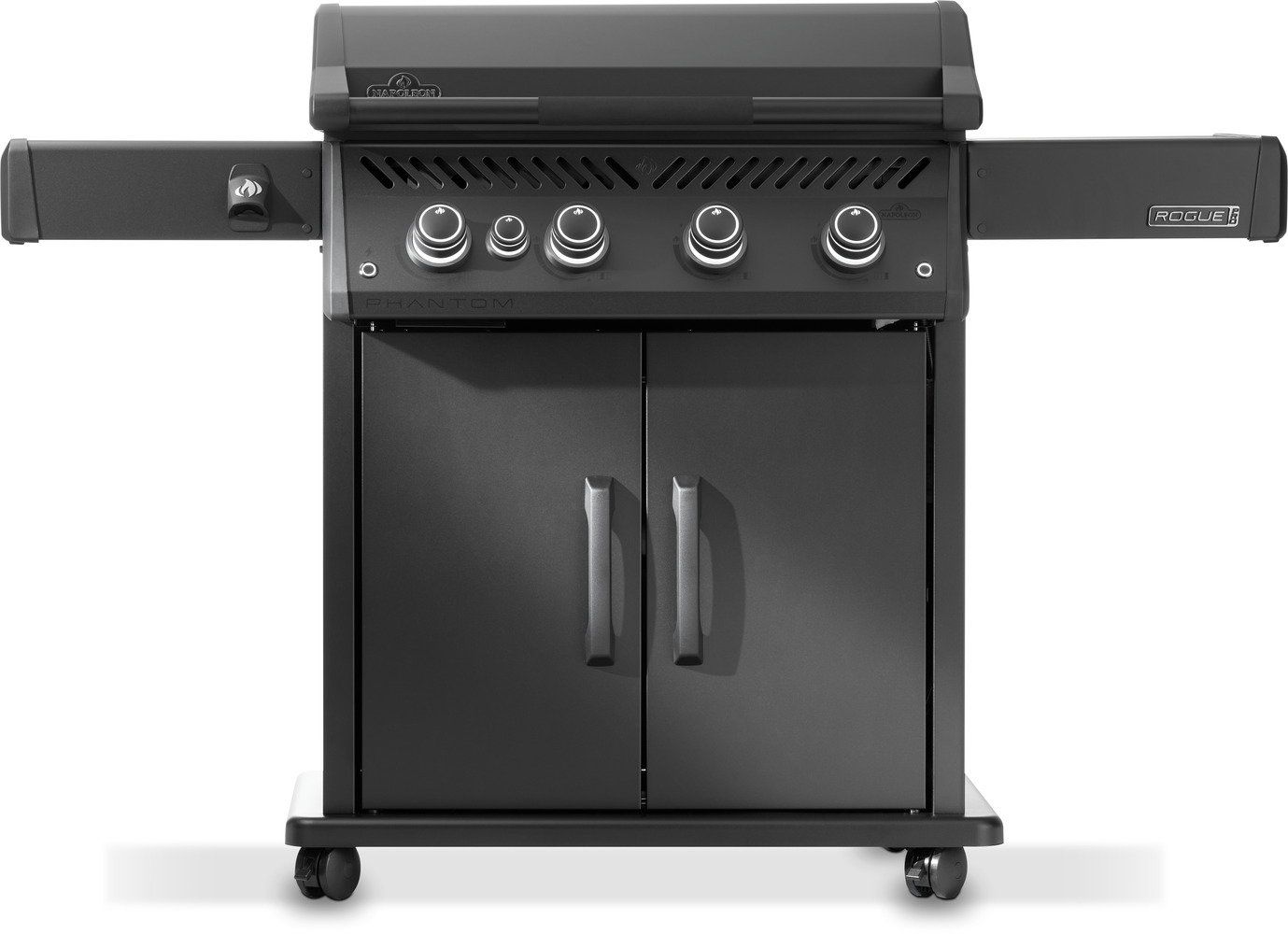 phantom rogue pro 30 plancha met sizzle zone zijbrander mat zwart napoleon grills napoleon grills