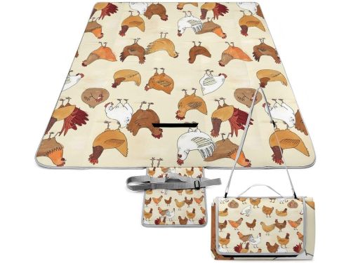 Picknickdeken Kippenpatroon - Buitenkleed Mat - Buiten Zitten - Waterdicht