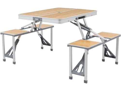 Picknicktafel Bamboe - Kampeertafel Klaptafel - Gezellig buiten zitten