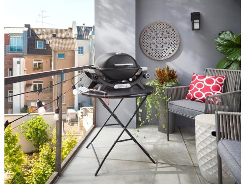 Premium Compacte Draagbare Gas BBQ Grill met Thermometer & Gietaluminium