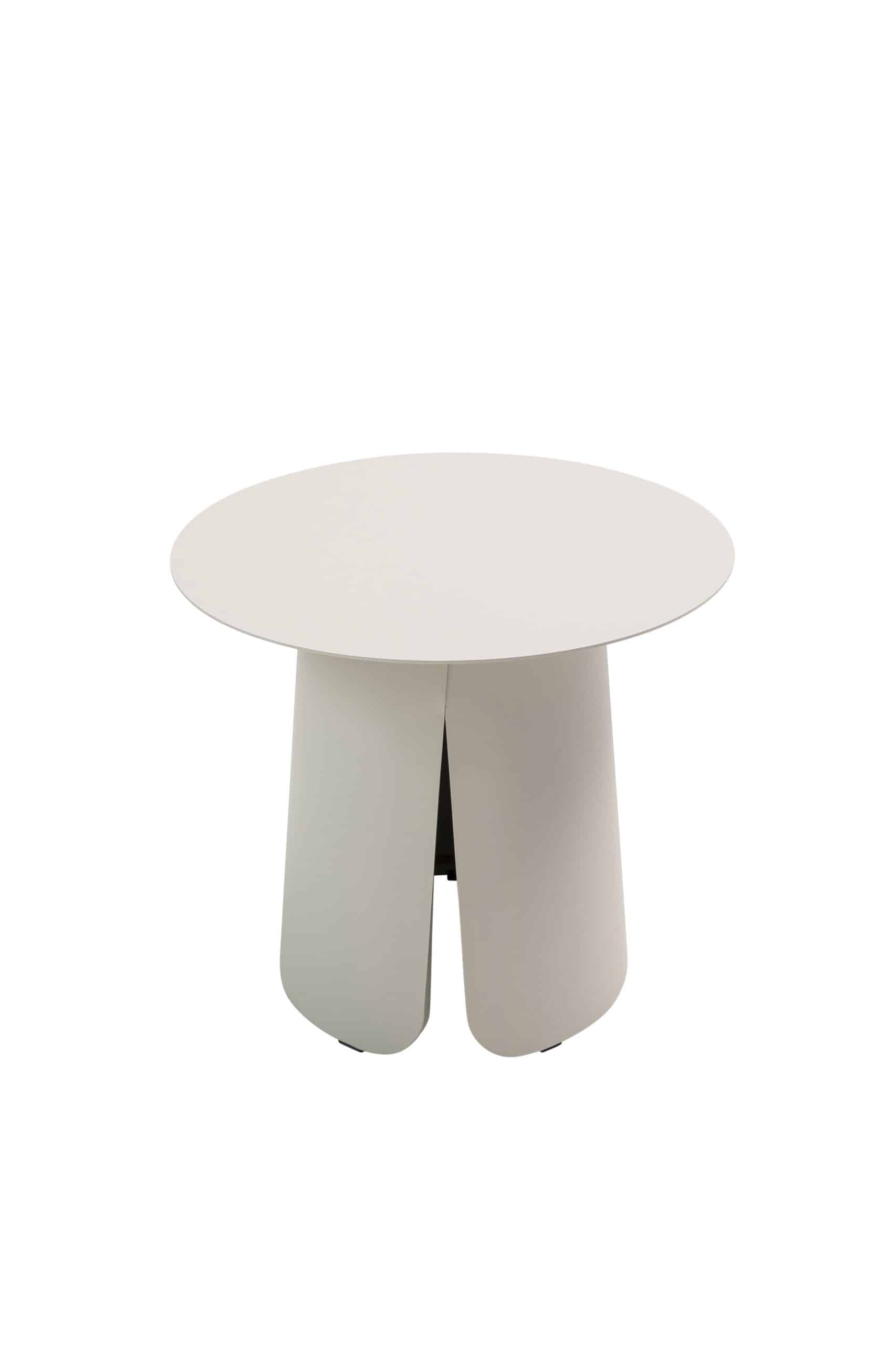 qopps okios koffie tafel 45 cm rond en 39 cm hoog latte light mat