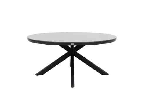 Qopps Ziggy tuintafel 160 cm rond royal grey sintered stone blad