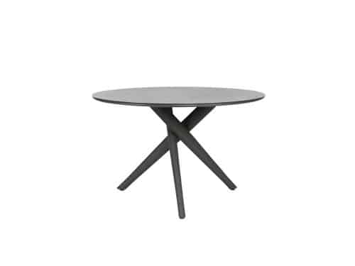 Qopps Zukla tuintafel 120 cm rond mat royal grey