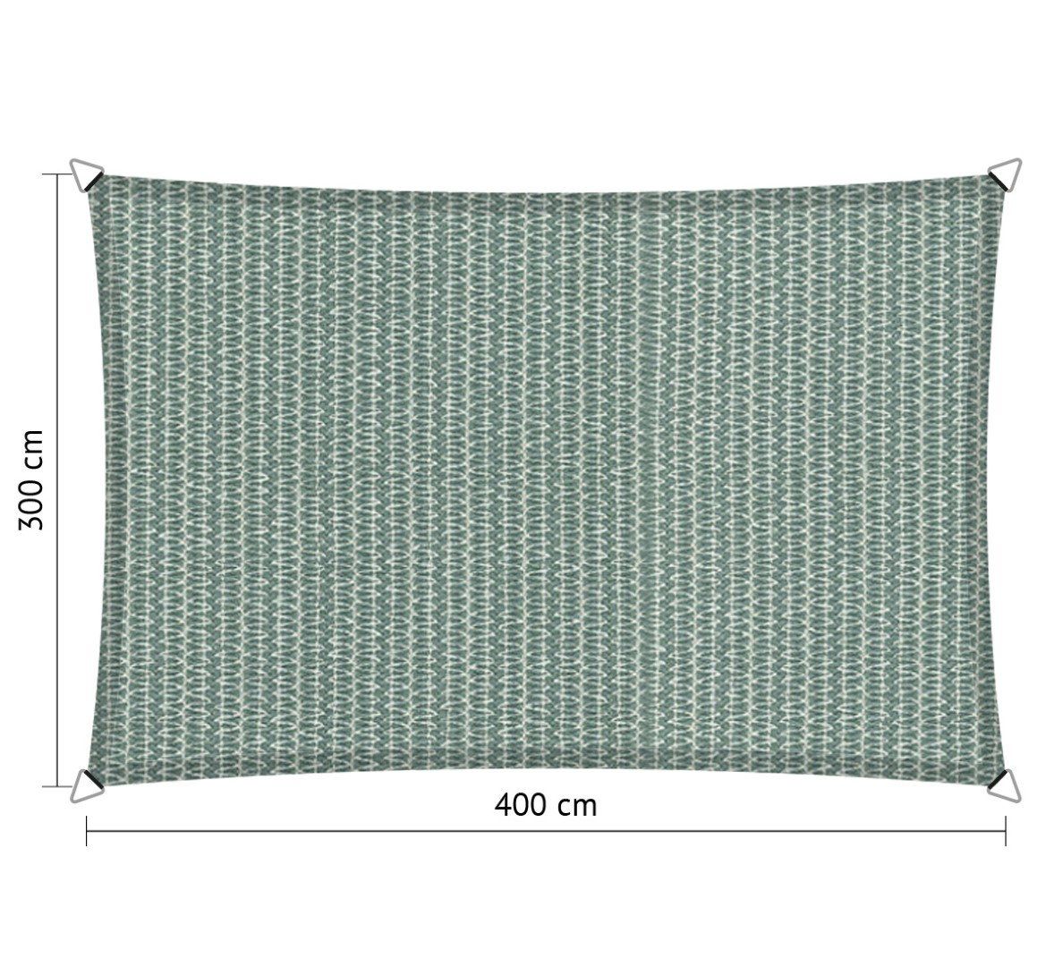 rechthoek schaduwdoek 3,00×4,00 m country blue shadow comfort shadow comfort