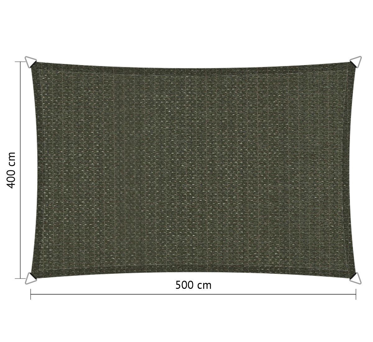 rechthoek schaduwdoek 4,00×5,00 m deep grey shadow comfort shadow comfort