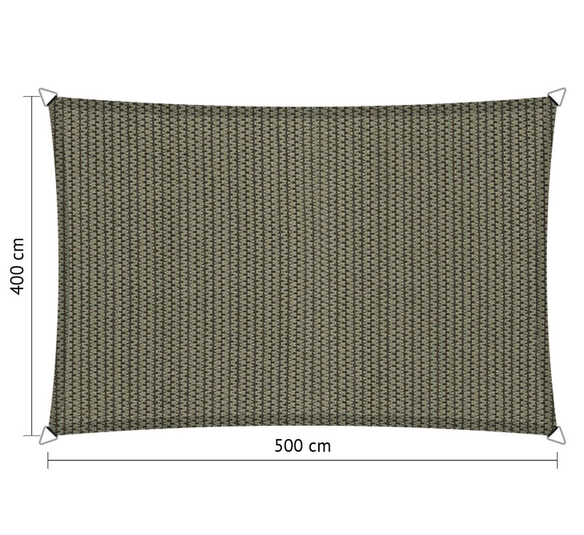 rechthoek schaduwdoek 4,00×5,00 m desert storm/tender taupe shadow comfort shadow comfort