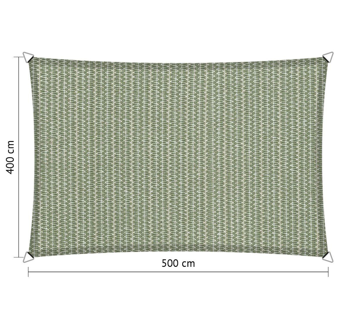 rechthoek schaduwdoek 4,00×5,00 m moonstone green shadow comfort shadow comfort