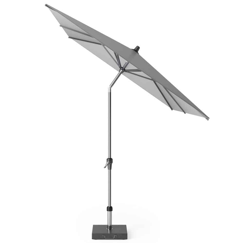 riva parasol 250×200 cm lichtgrijs met kniksysteem
