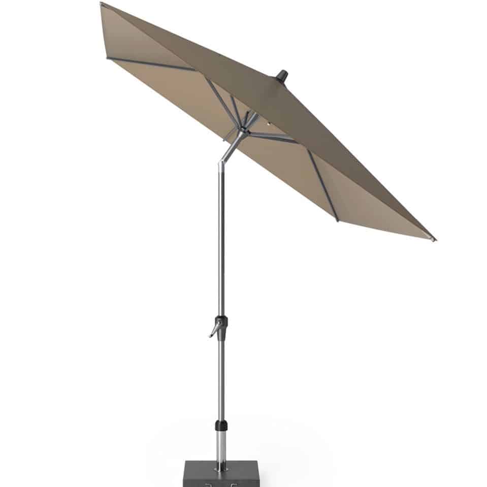 riva parasol 250×200 cm taupe met kniksysteem