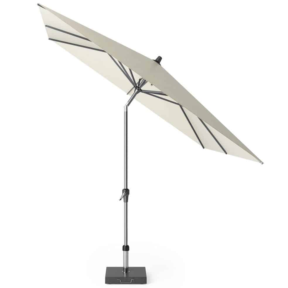 riva parasol 250×250 cm ecru met kniksysteem