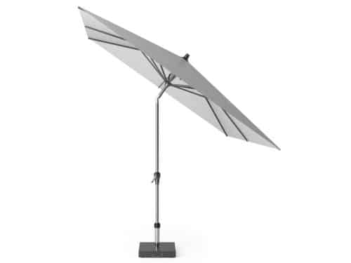 Riva parasol 250x250 cm lichtgrijs met kniksysteem