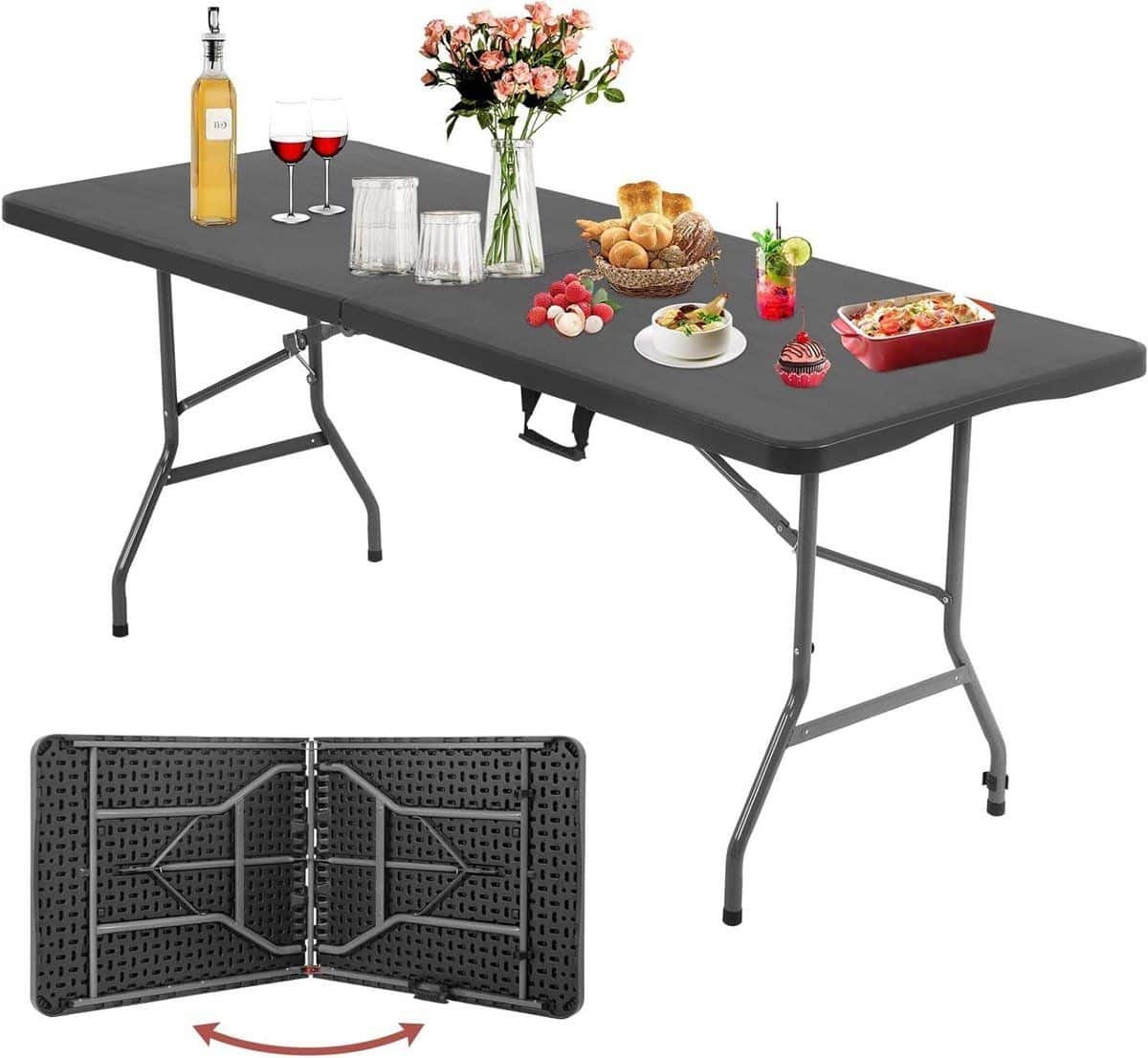robuuste klaptafel draagbare tafel buitenactiviteiten in hoogte