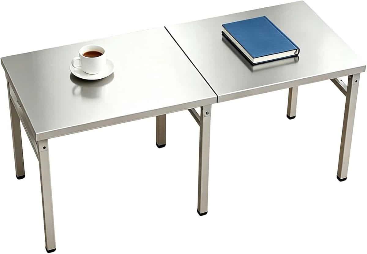 roestvrijstalen tafel werkbank klaptafel keuken voorbereiding ruim
