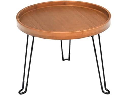 Ronde bijzettafel - Klaptafel buiten - Ruimtebesparend opbergen - Opvouwbare