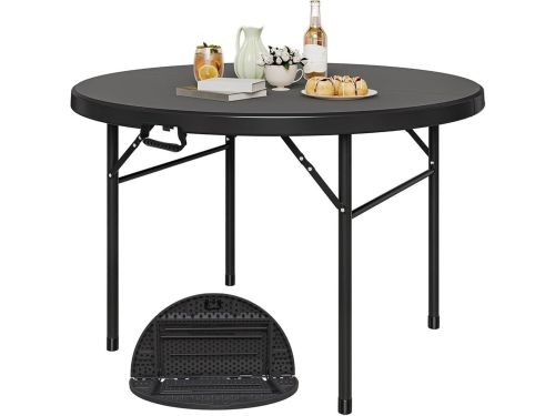 Ronde Klaptafel - Compacte Tafel - Buitenactiviteiten - Stabiel Metalen