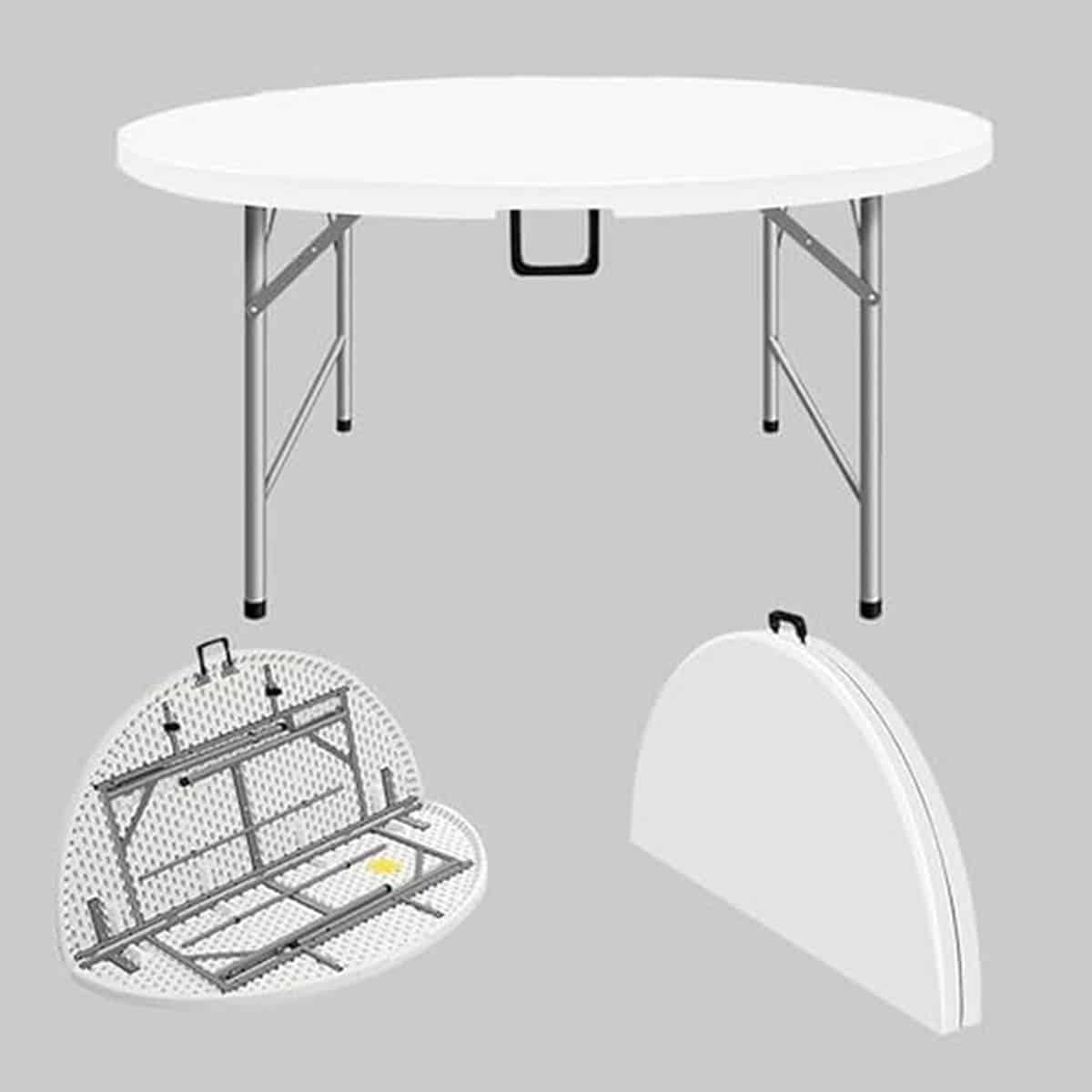 ronde klaptafel draagbare tafel outdoor gebruik hoge