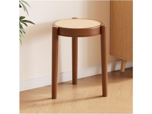 Rotan barkrukken - Houten stoelen - Keuken en diner