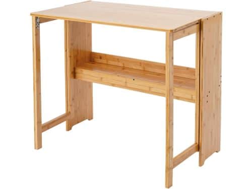 Ruimtebesparende Klaptafel met Boekenkast - Ideaal voor Thuiswerk en Studie