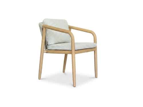 Serenza dining tuinstoel | touw + aluminium | beige