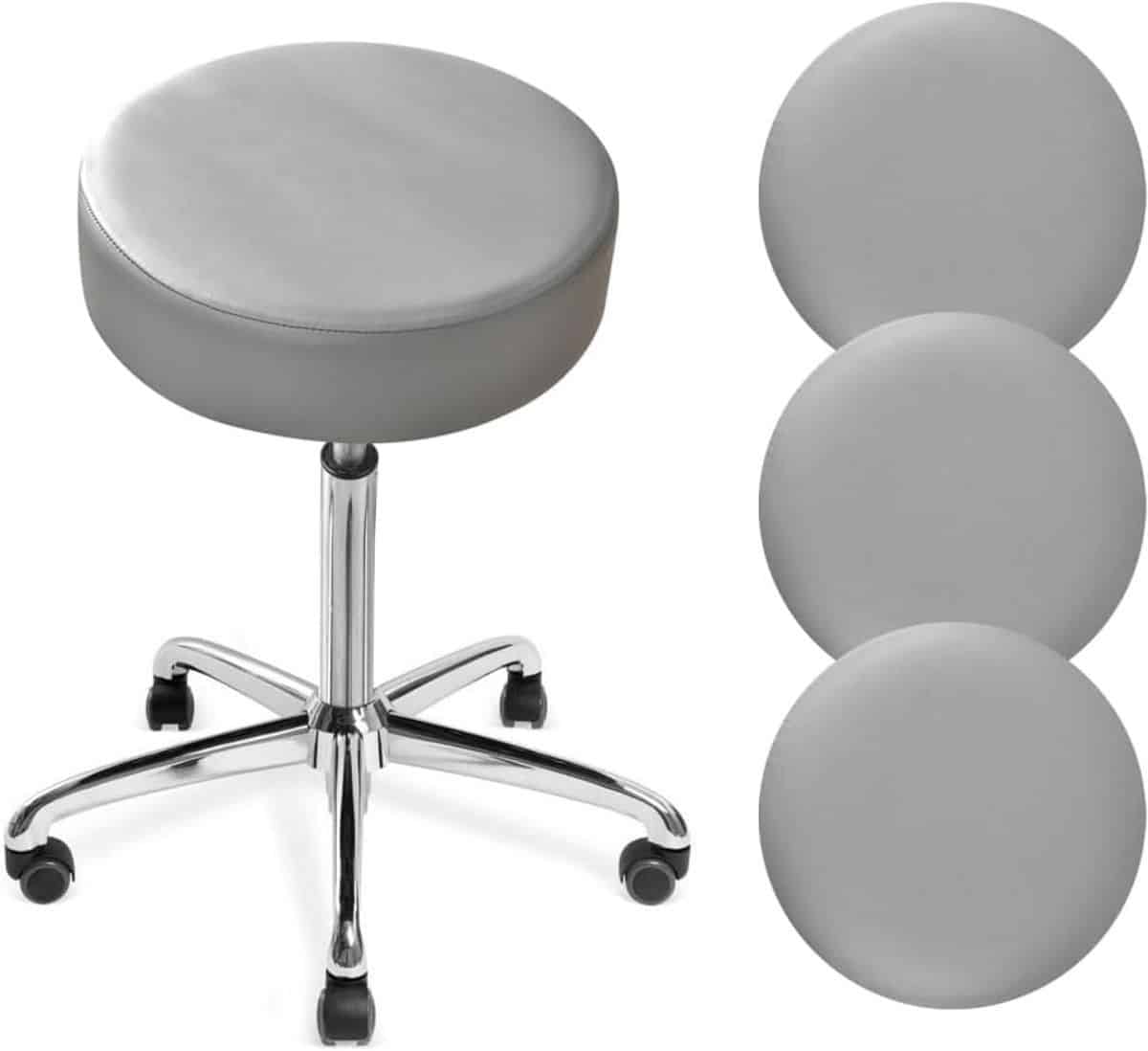 set van 4 ronde krukhoezen waterdicht pu elastisch universele barkruk