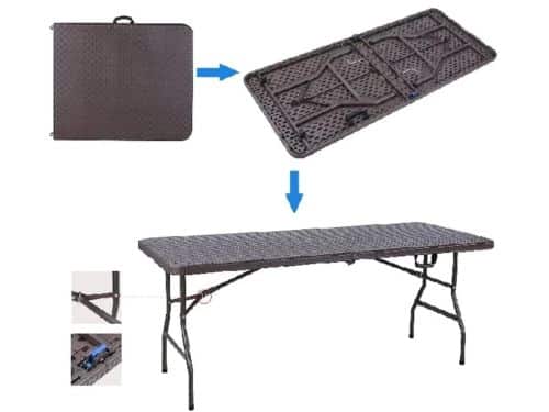 Seth Select Opklapbare Tafel 180 cm - Kunststof Klaptafel voor