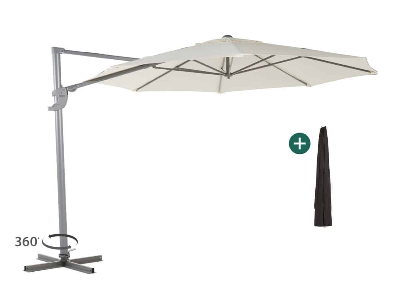 shadowline francisco zweefparasol ø 330cm laagste prijsgarantie!