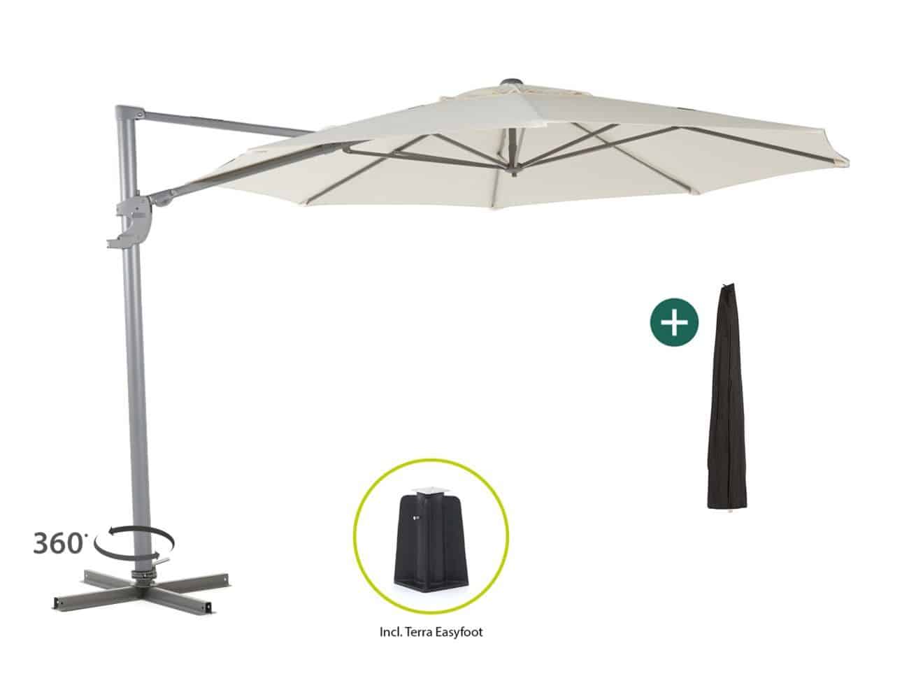 shadowline francisco zweefparasol ø330cm laagste prijsgarantie!