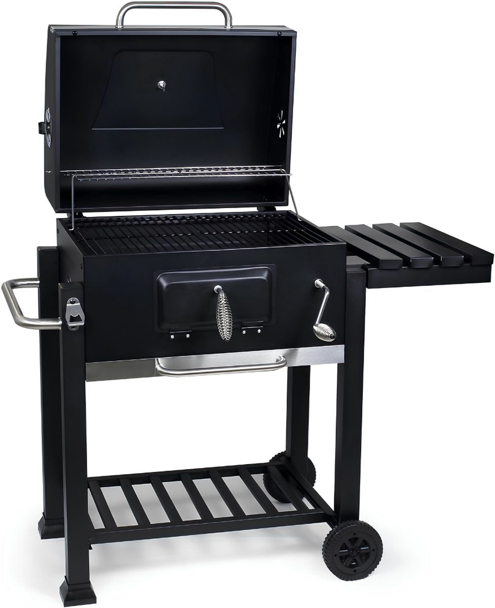 sp® bbq houtskool barbecuewagen met deksel houtskool bbq