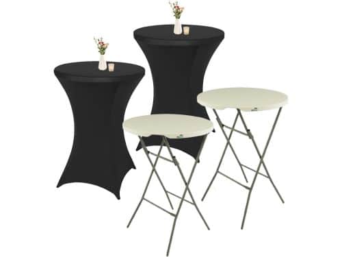 Statafel Set - 2 Stuks met Cover - Inklapbare Klaptafels