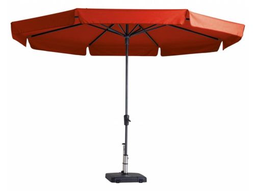 Stokparasol Syros dia. 350 cm brick red zonwering Madison - Madison