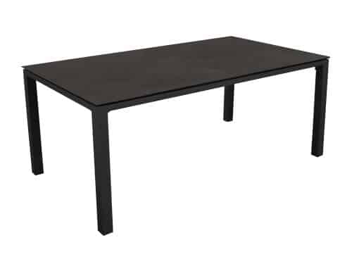 Stoneo tuintafel 160 x 90 keramiek blad antraciet