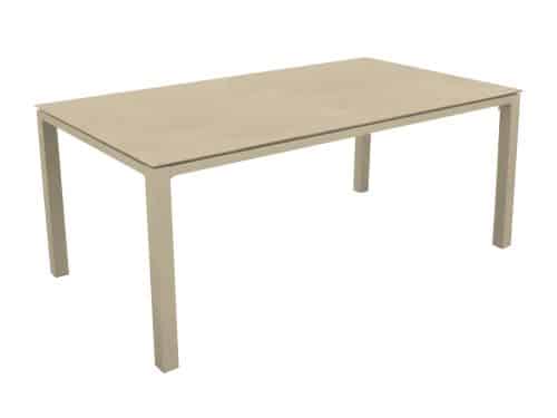 Stoneo tuintafel 160 x 90 keramiek blad latte light