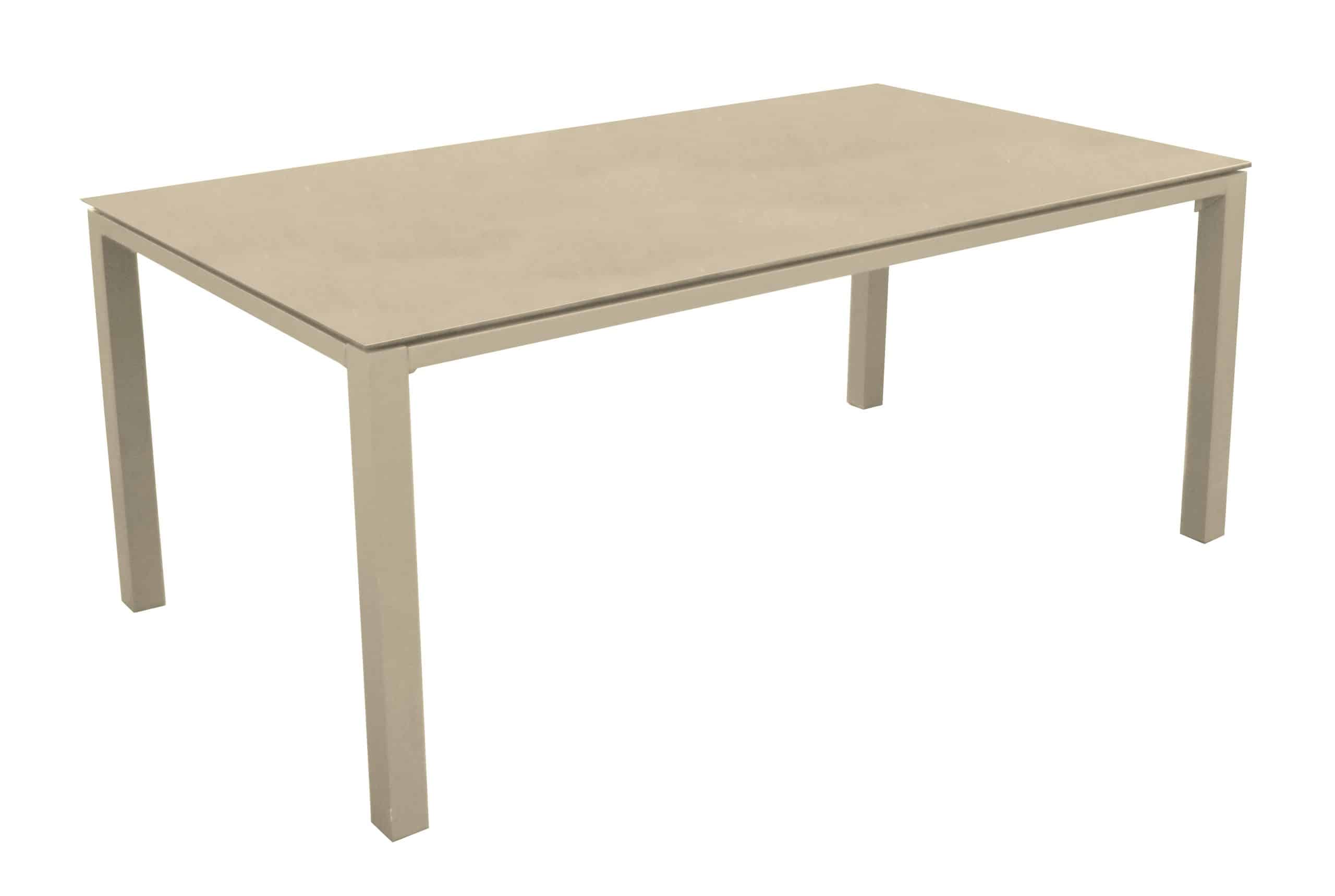 stoneo tuintafel 160 x 90 keramiek blad latte light