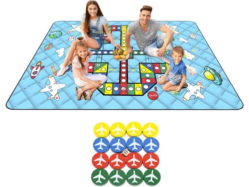 Strandmat met houder - Picknickkleed buitenkleed - Familieactiviteiten buiten