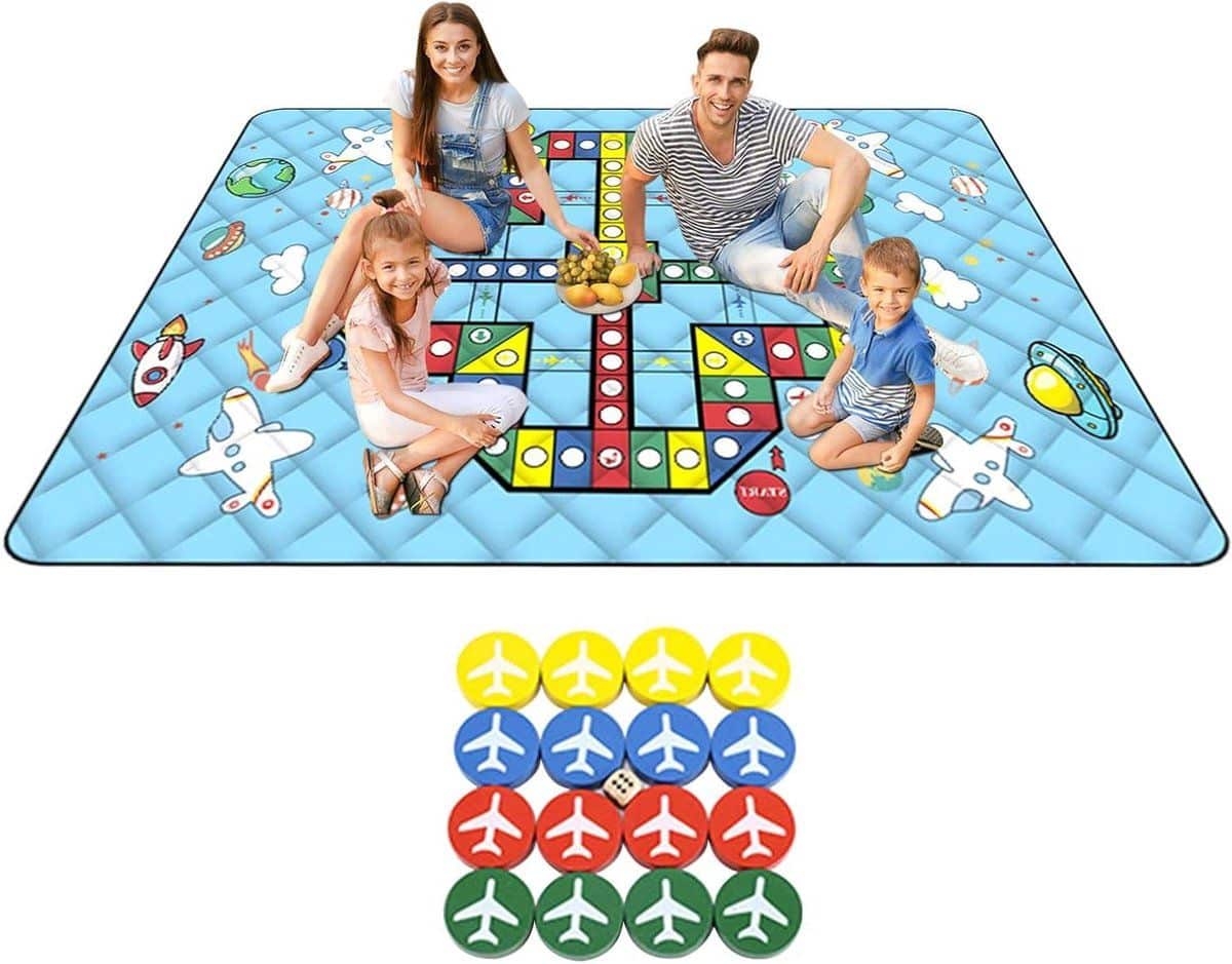 strandmat met houder picknickkleed buitenkleed familieactiviteiten buiten