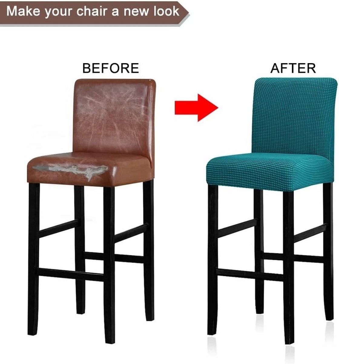 stretch barkruk hoezen universele beschermhoes voor barkrukken en eetkamerstoelen