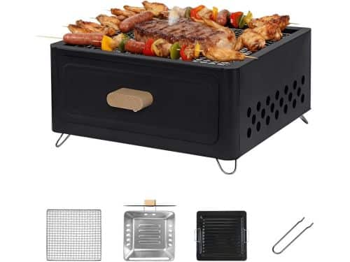 Tafelblad Houtskool Grill - Mini BBQ Kachel - Outdoor Koken