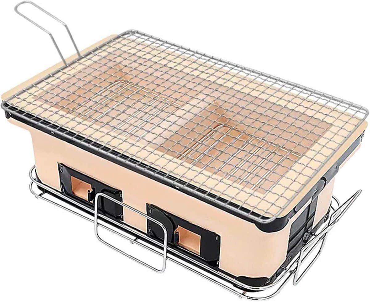 tafelgrill houtskool bbq buiten koken energiebesparend