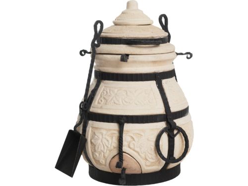 Tandoor Nomade - Keramische houtgestookte buitenoven, verticale Kamado voor vlees