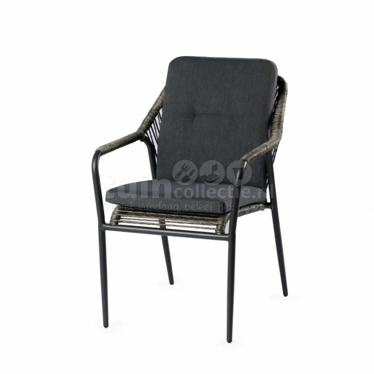 tierra outdoor dining tuinstoel cortez charcoal