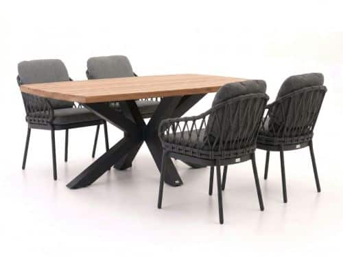 Tierra Outdoor Natal/Induno Deens Ovaal 180cm dining tuinset 5-delig - Laagste prijsgarantie!