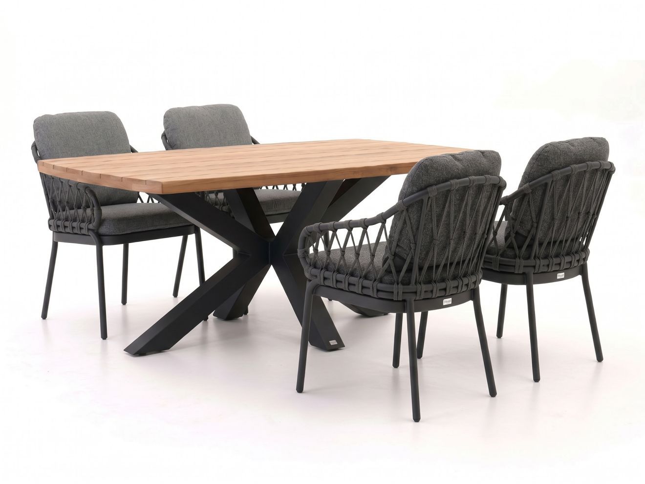 tierra outdoor natal/induno deens ovaal 180cm dining tuinset 5 delig laagste prijsgarantie!