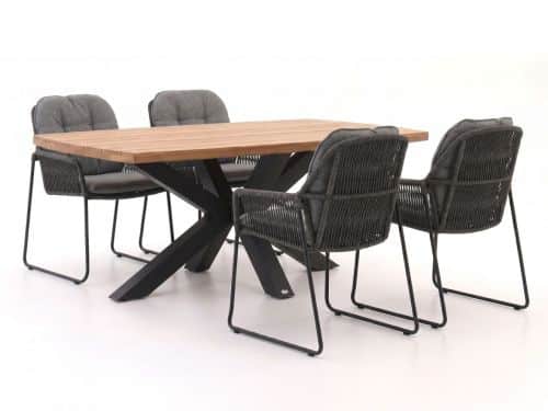Tierra Outdoor Rivera/Induno Deens Ovaal 180cm dining tuinset 5-delig - Laagste prijsgarantie!