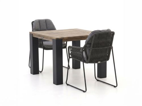 Tierra Outdoor Rivera/ROUGH-X 100cm dining tuinset 3-delig - Laagste prijsgarantie!