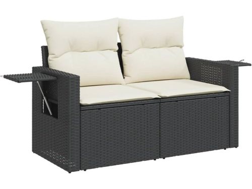 Tuinbank 2-zits met Kussens van Poly Rattan - Comfortabele Loungebank